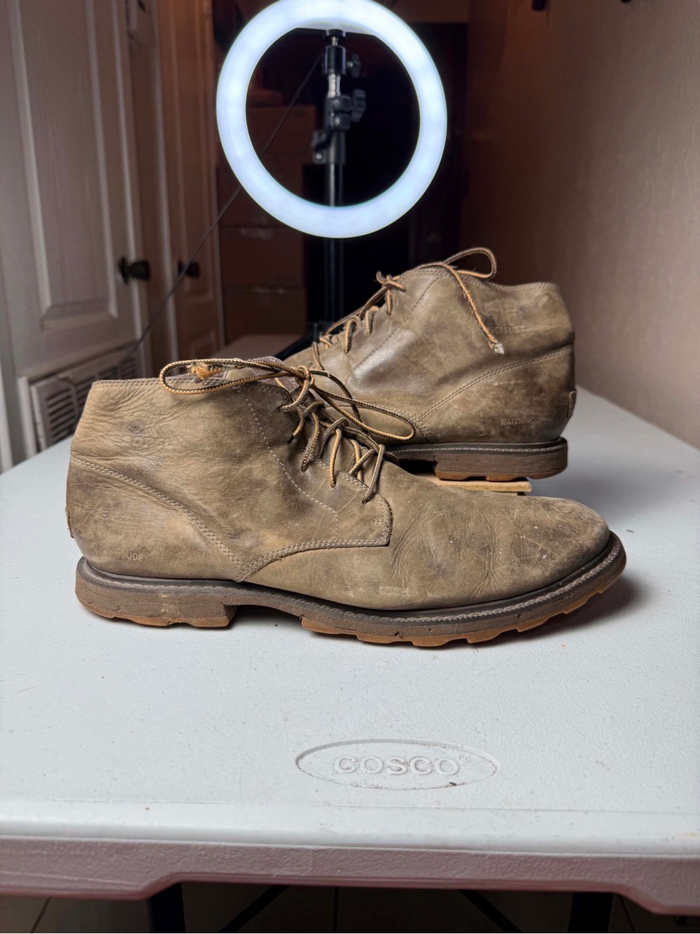 Sorel Madson II Chukka WP Men's 12 Leather Waterproof Boots Tobacco Brown Patina